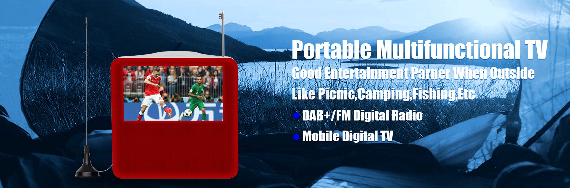 DVB-T2 Portable Multifunctional TV(ISDB-T Optional)