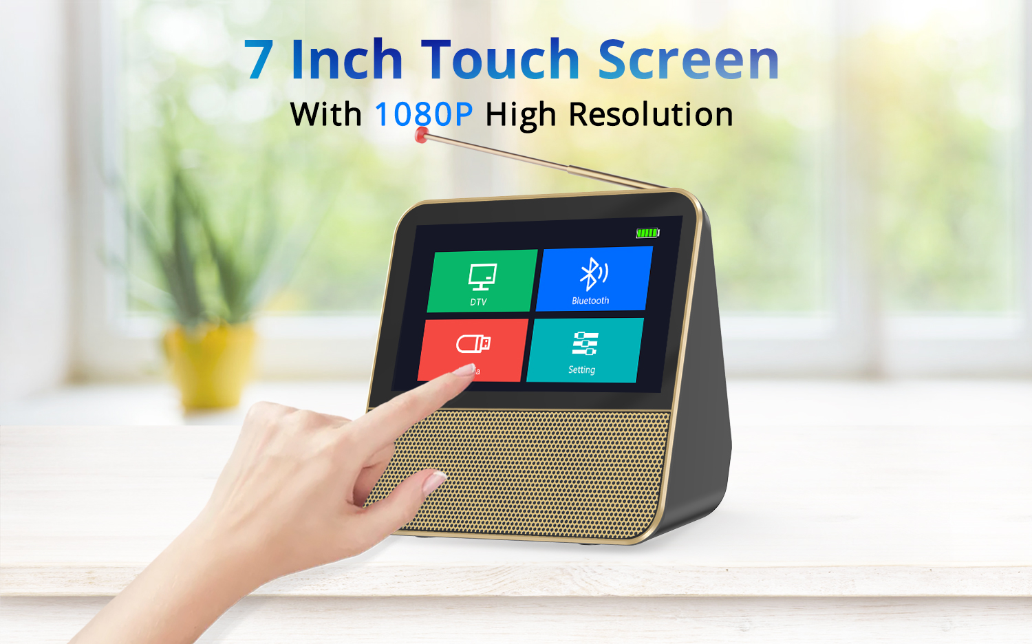 ATSC Portable TV with Bluetooth